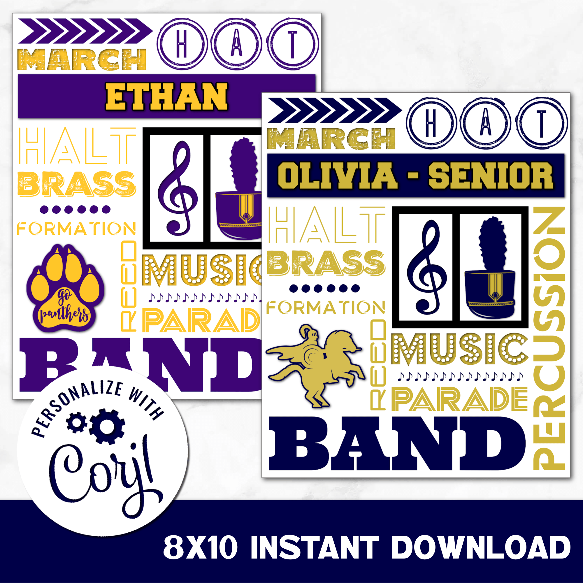 Band Collage Digital Download Locker Decoration