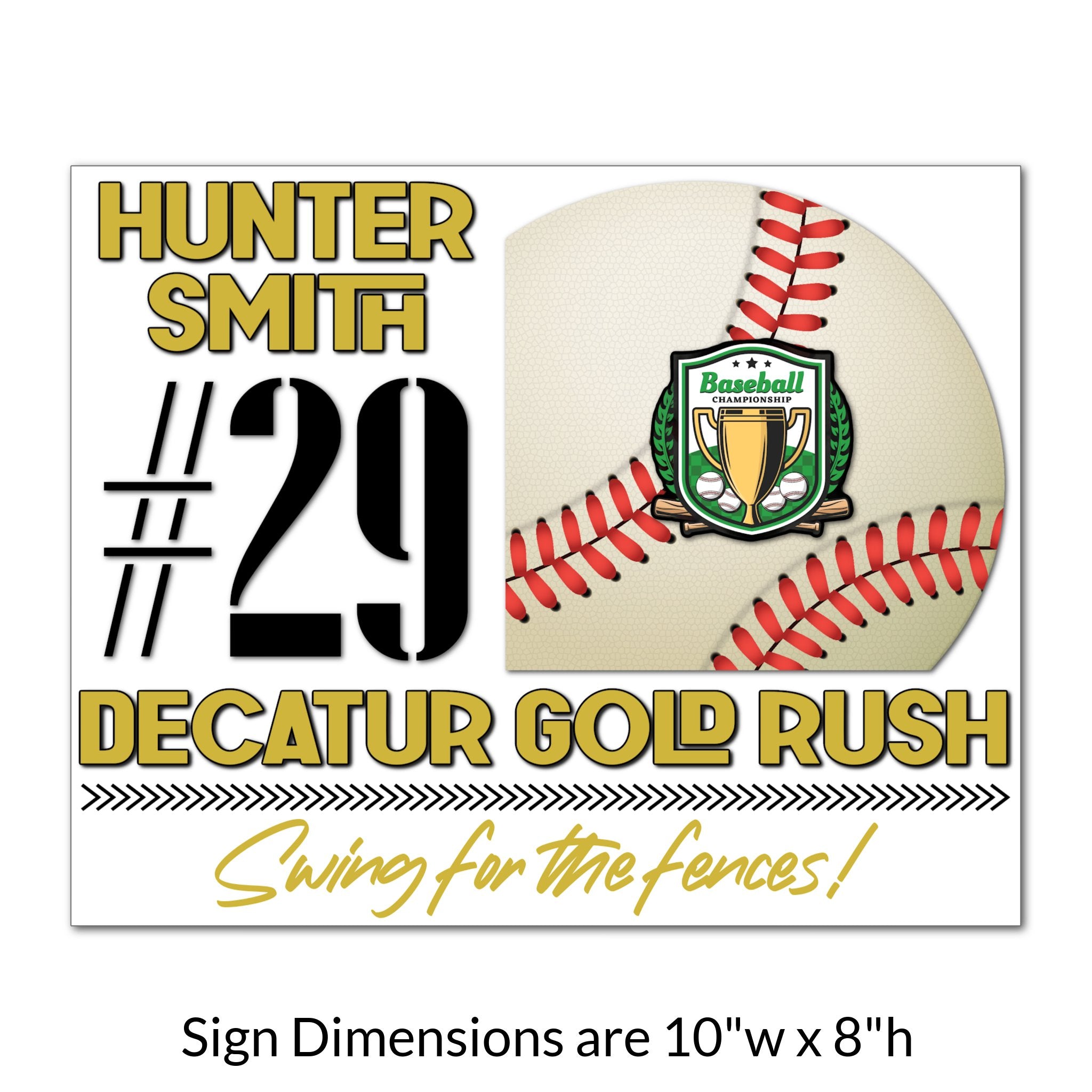 Custom Printable Baseball Locker Tag Sign Dimensions.