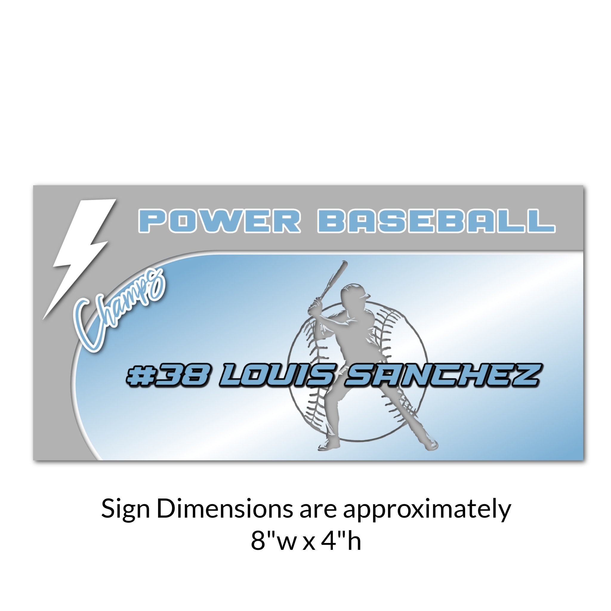 Custom Baseball Locker Decoration Cut Out Dimensions.