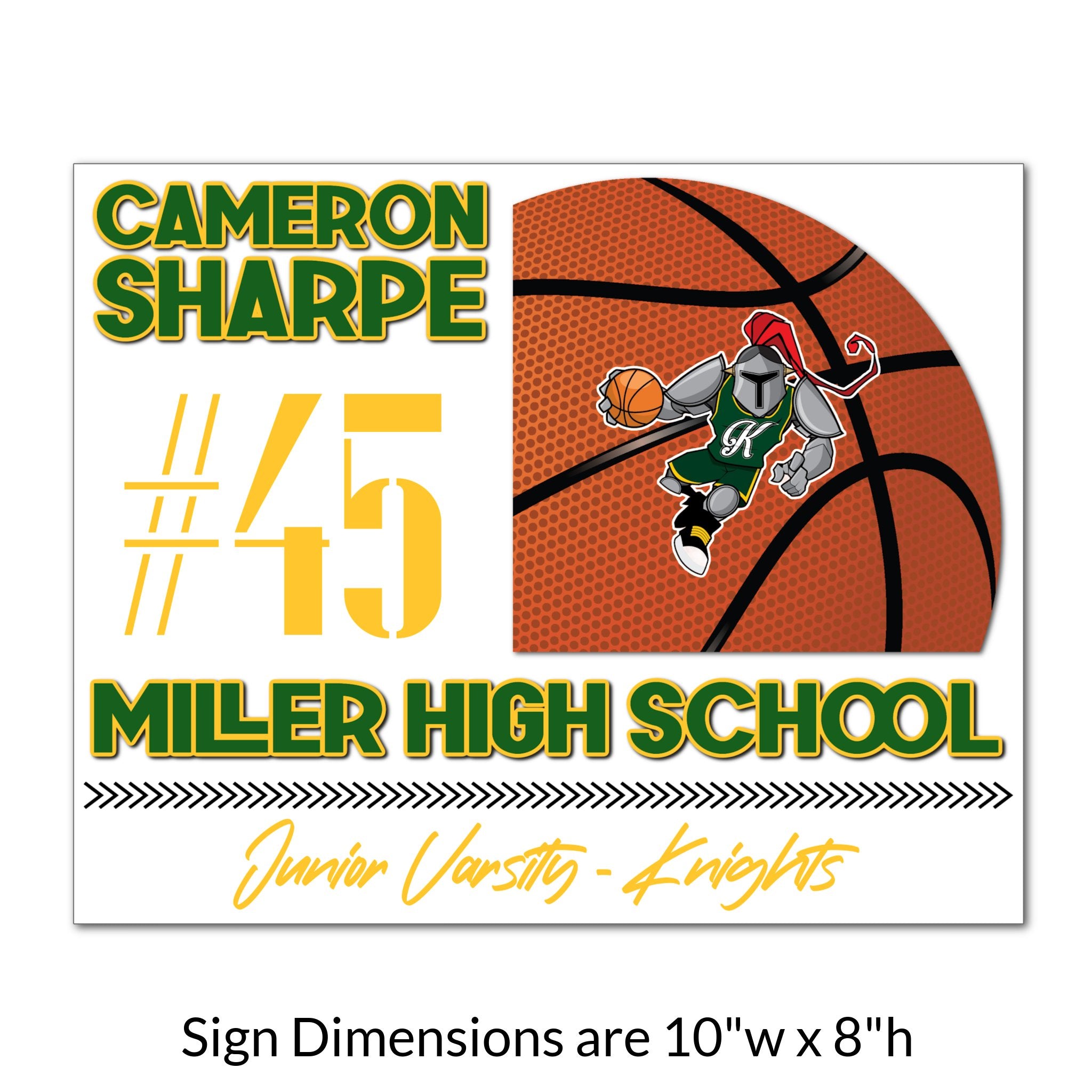 Custom Printable Basketball Locker Tag Sign Dimensions.