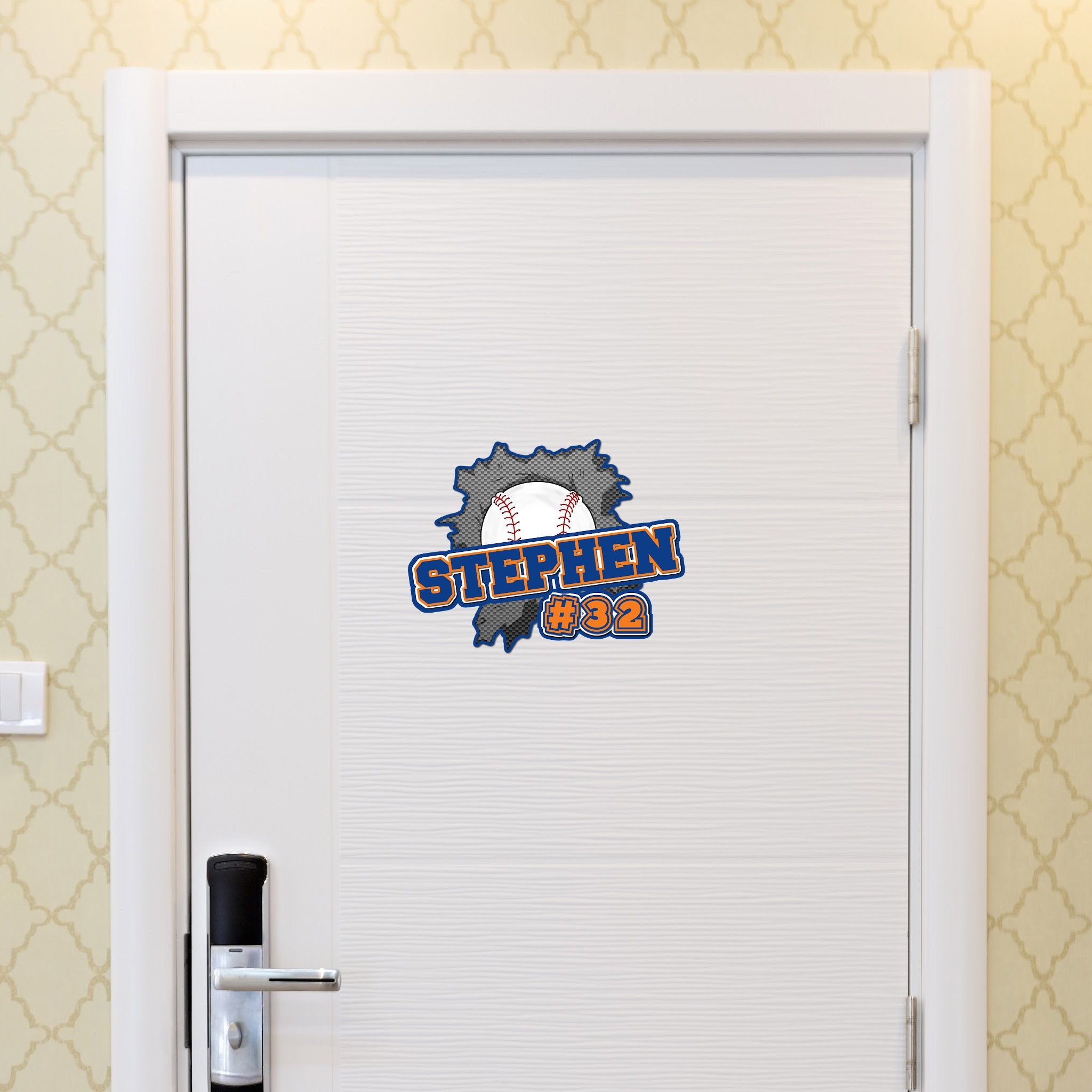 Custom Baseball Tournament Hotel Door Sign