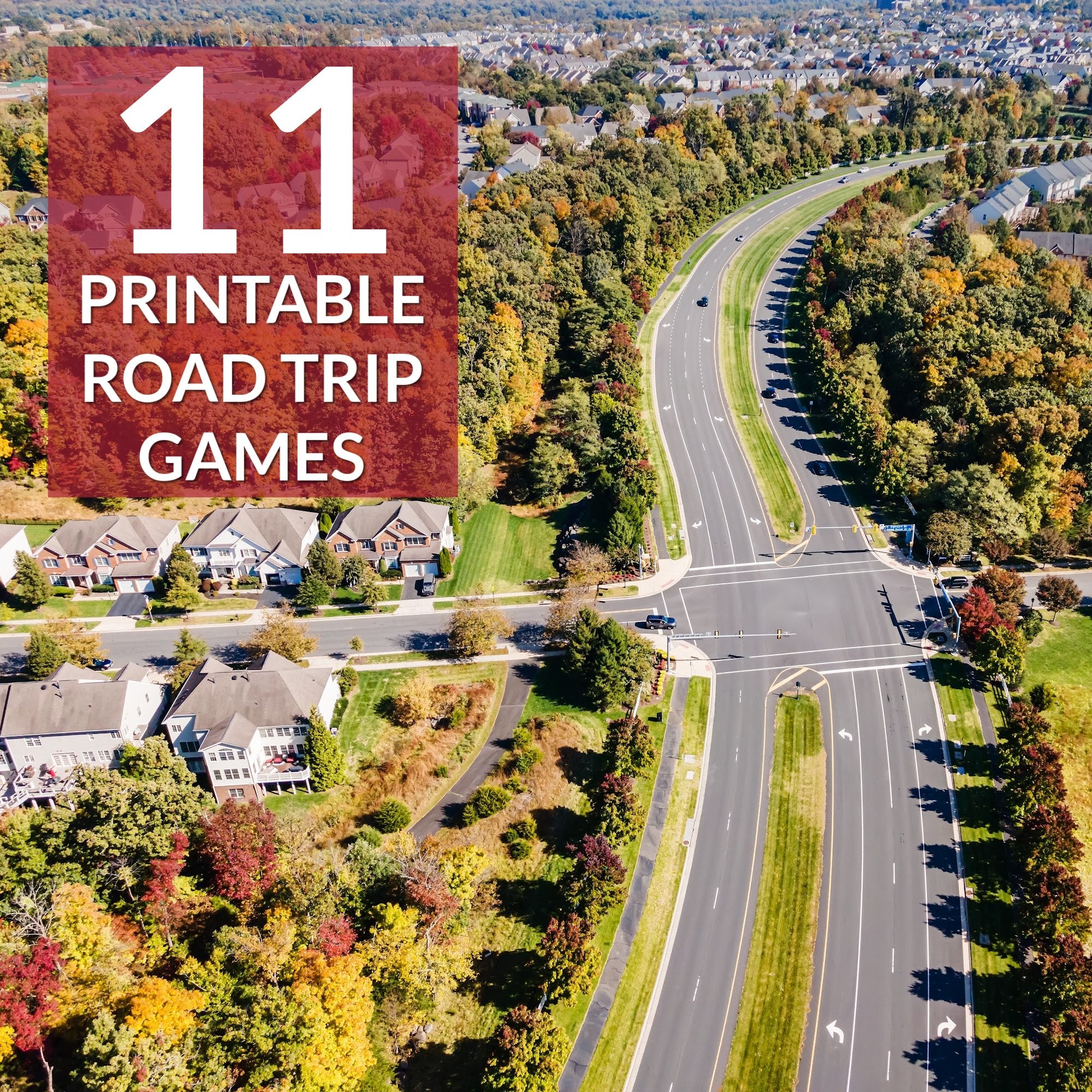 Bundle of 11 Printable Road Trip Games