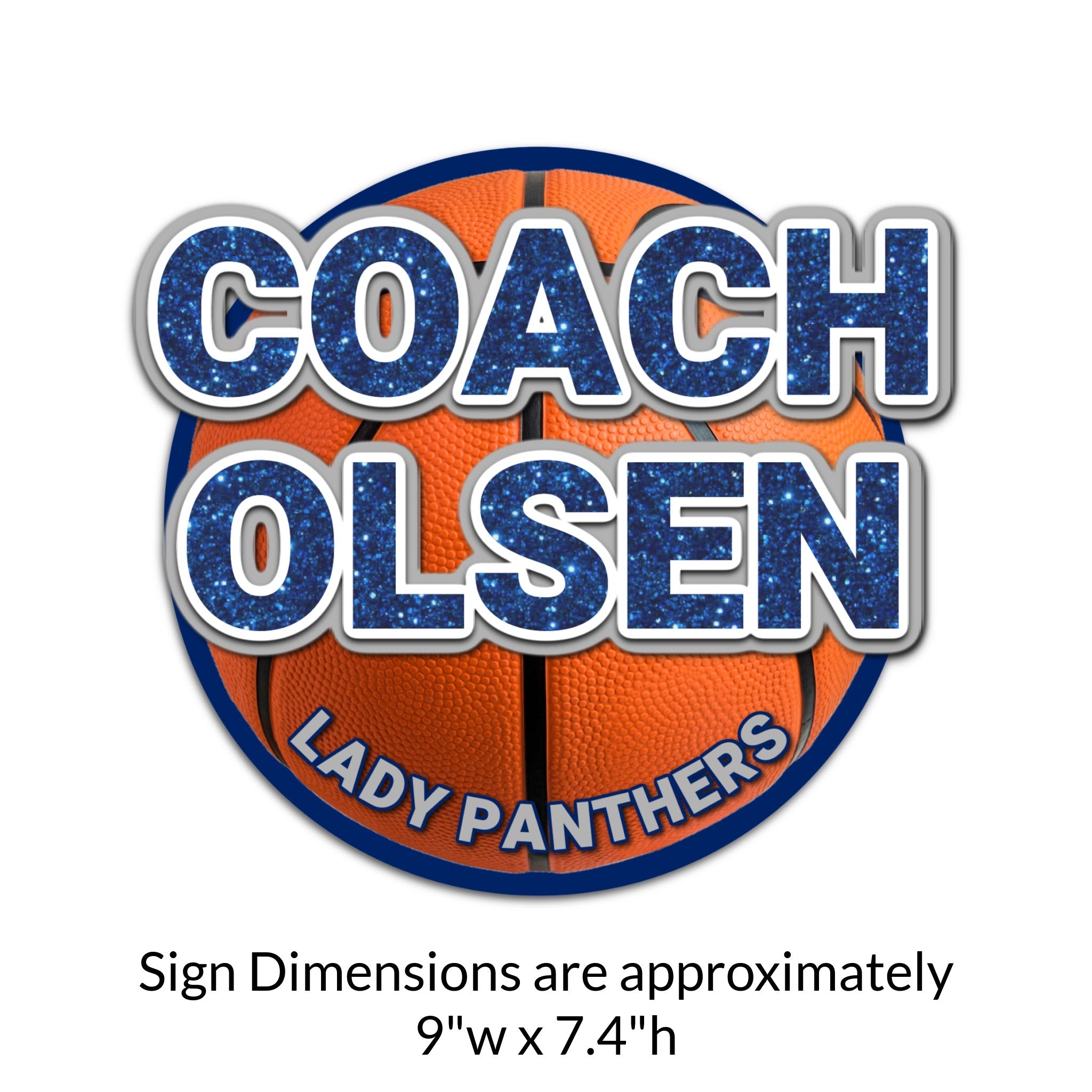 Custom Basketball Locker Decoration Cut Out Dimensions.