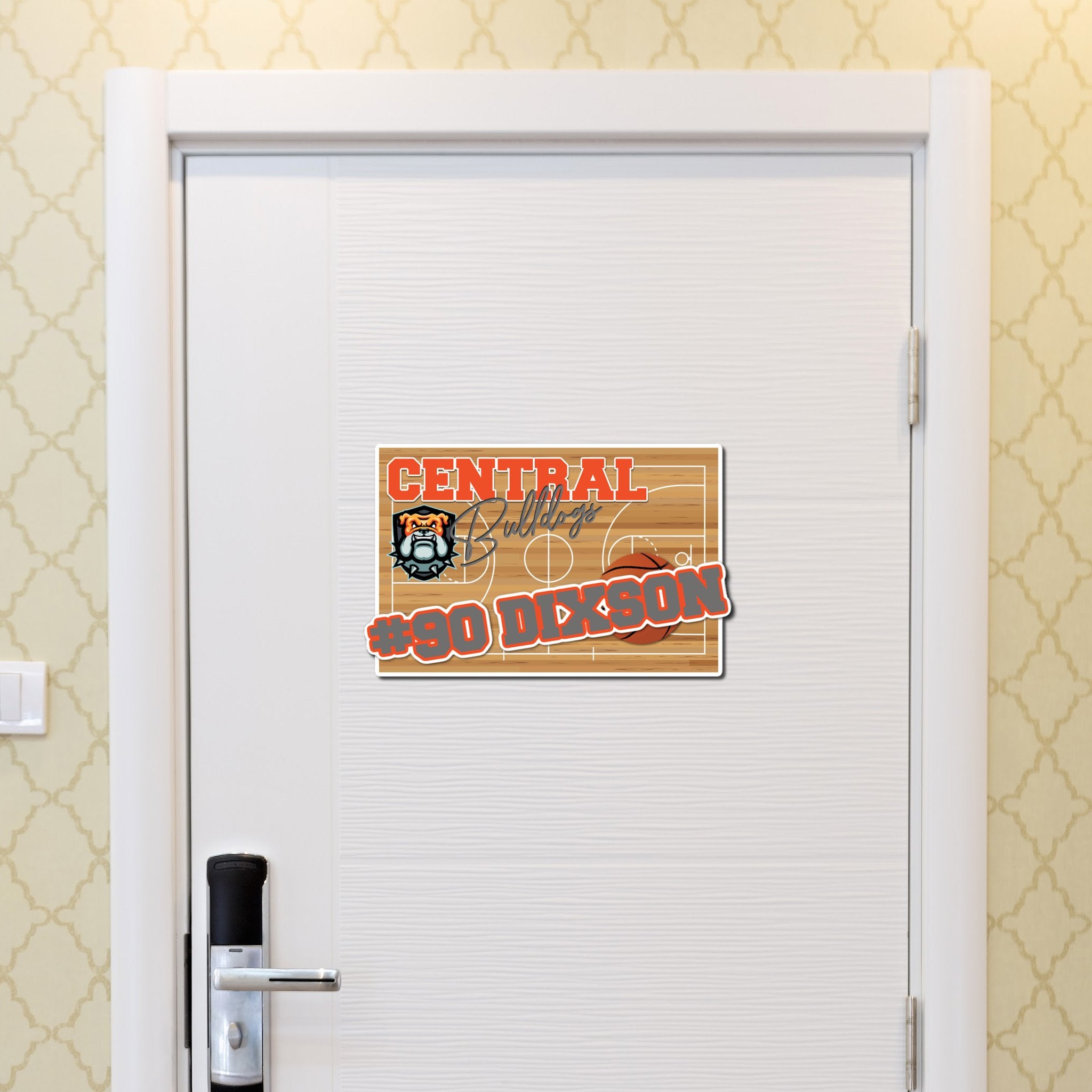 Custom Basketball Team Tournament Hotel Door Sign