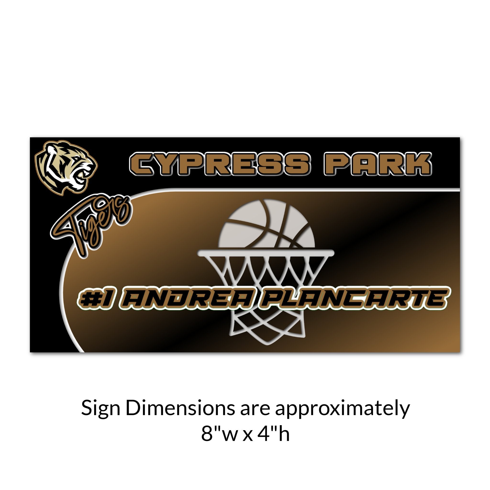 Custom Rectangle Basketball Locker Decoration Cut Out Dimensions.