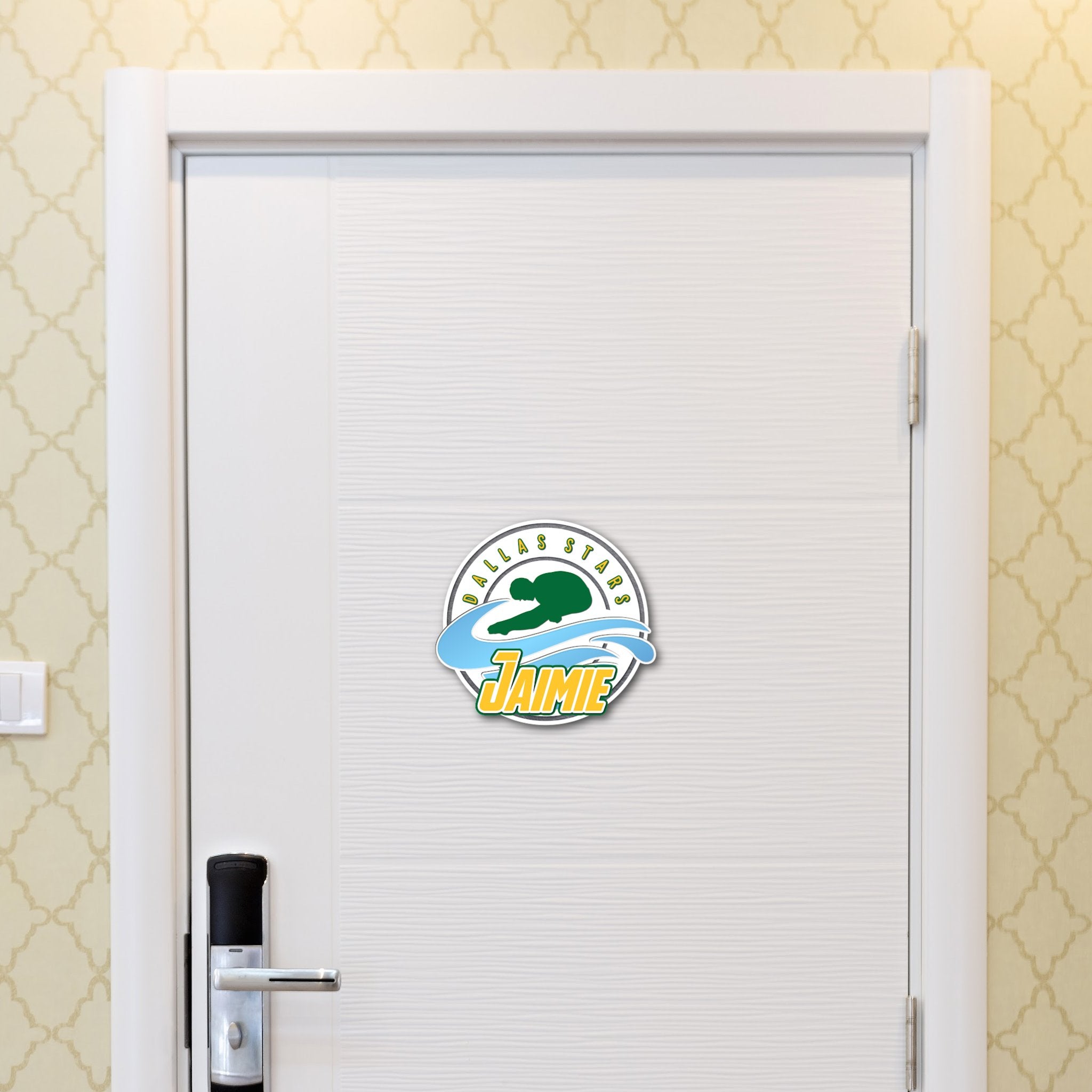 Custom Circle Men's Dive Meet Hotel Door Sign