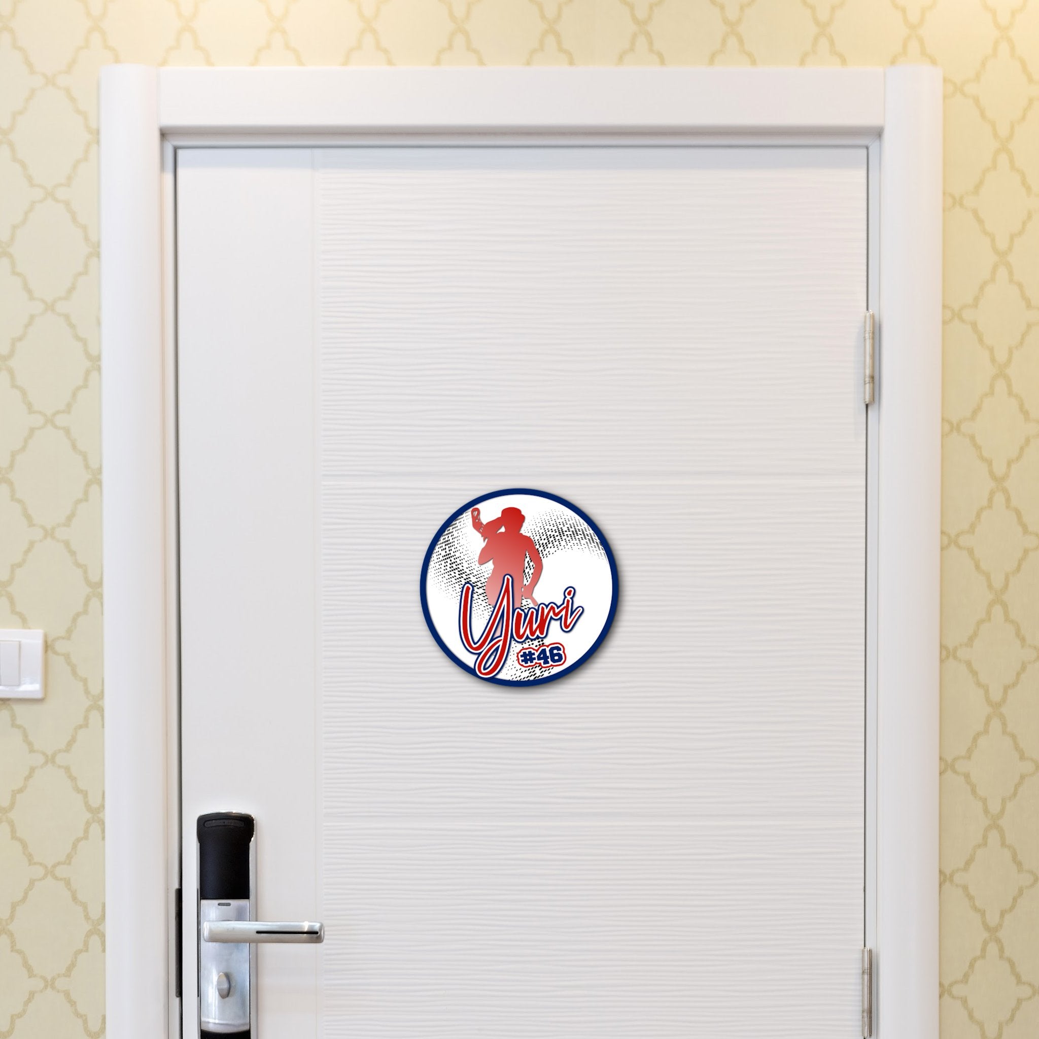 Custom Lacrosse Tournament Hotel Door Sign