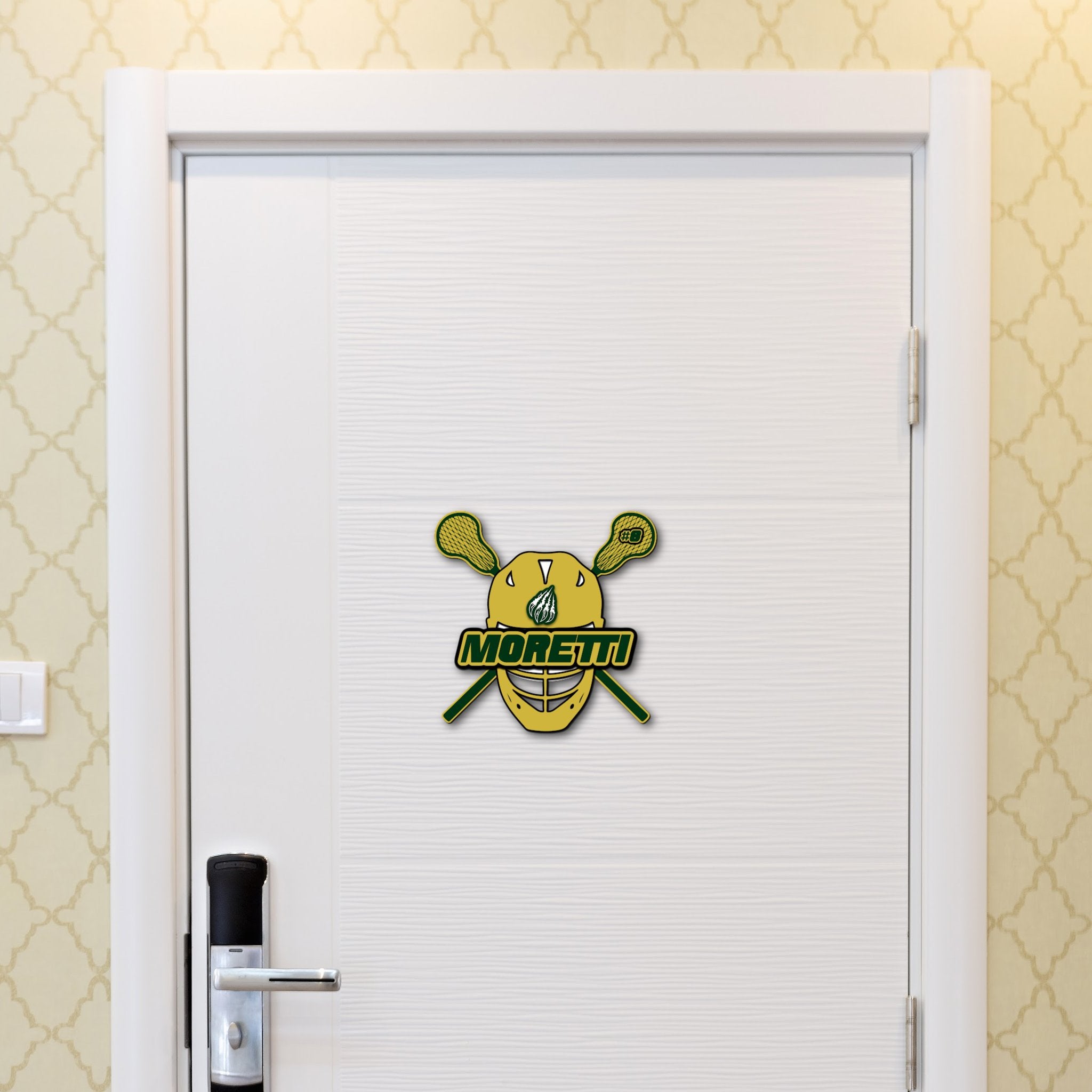Custom Lacrosse Team Tournament Hotel Door Sign