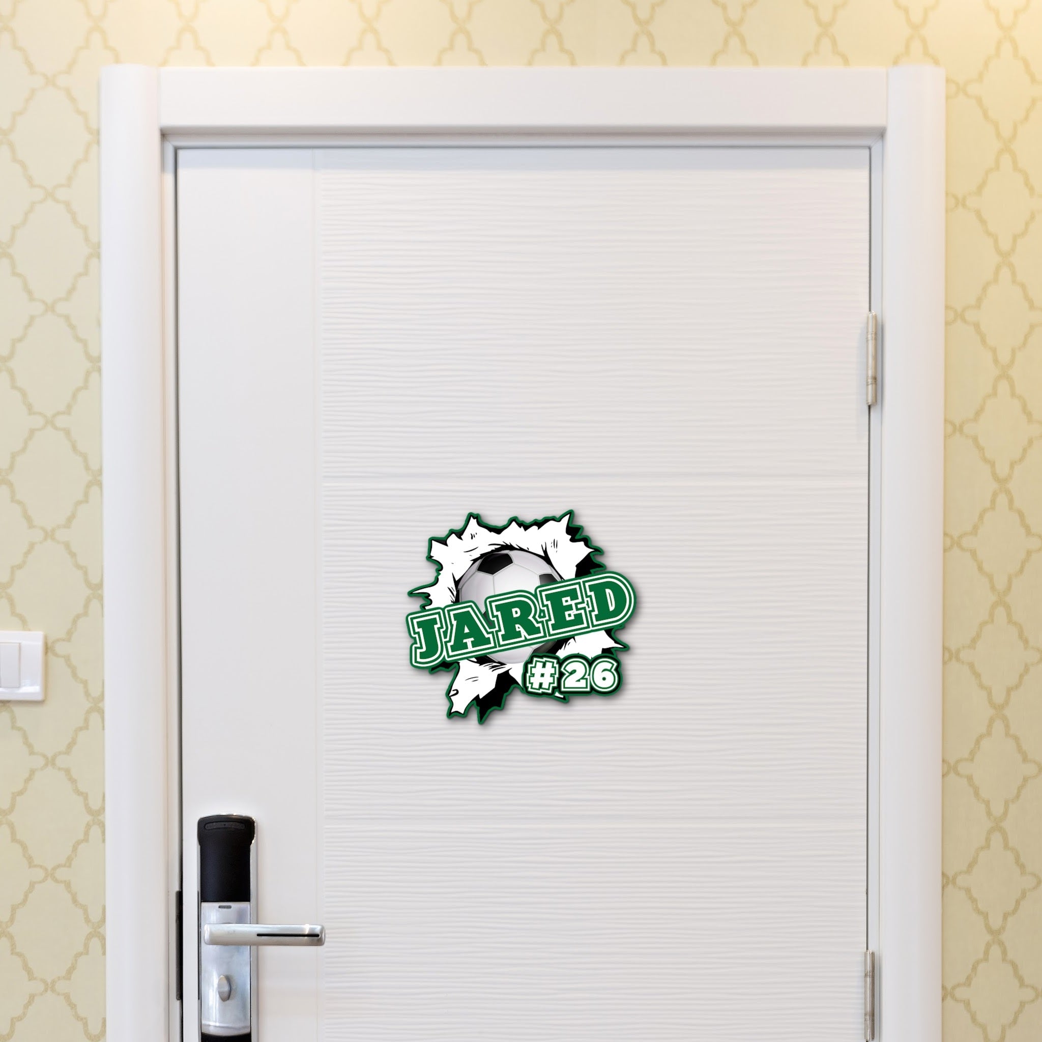 Custom Soccer Tournament Hotel Door Sign