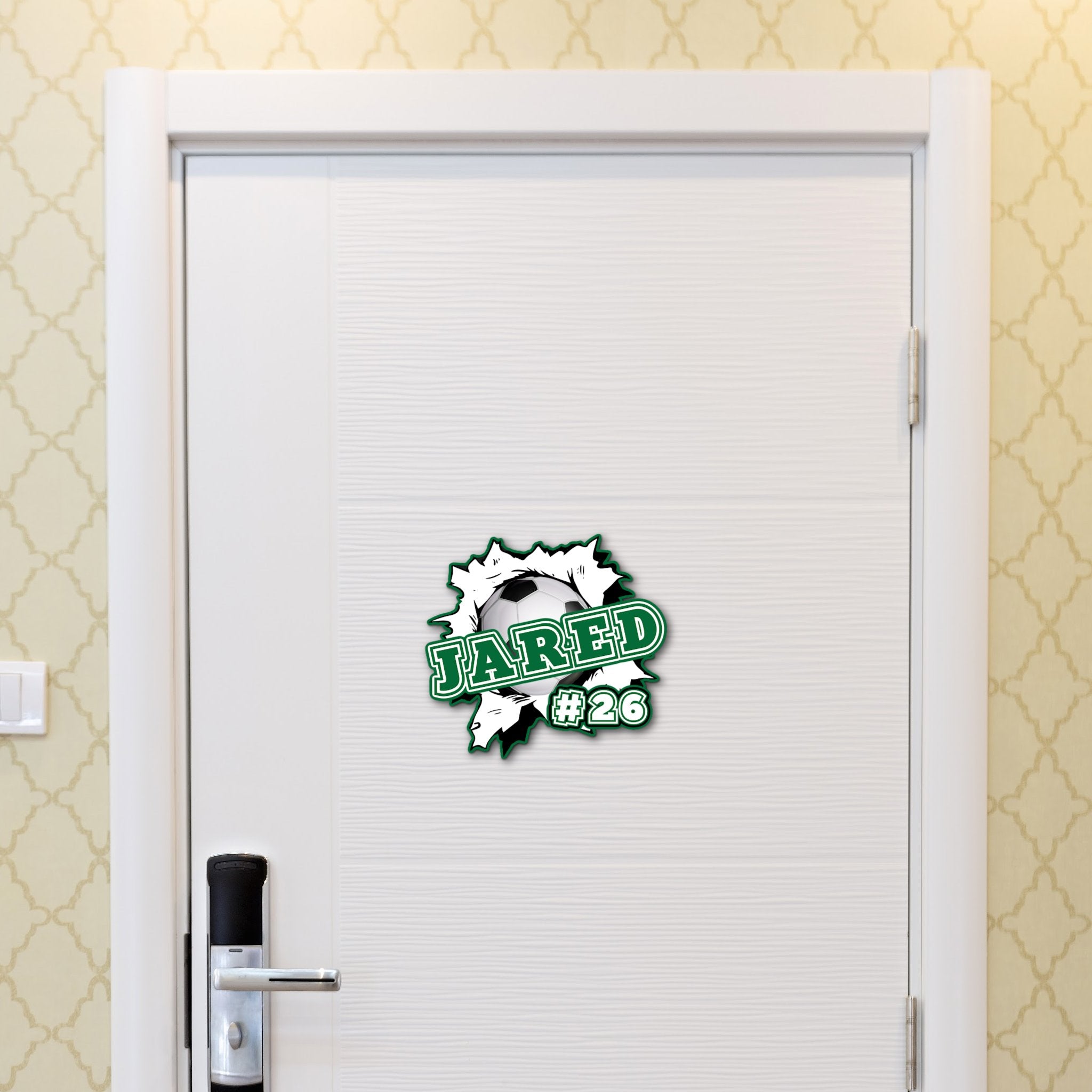 Custom Soccer Tournament Hotel Door Sign