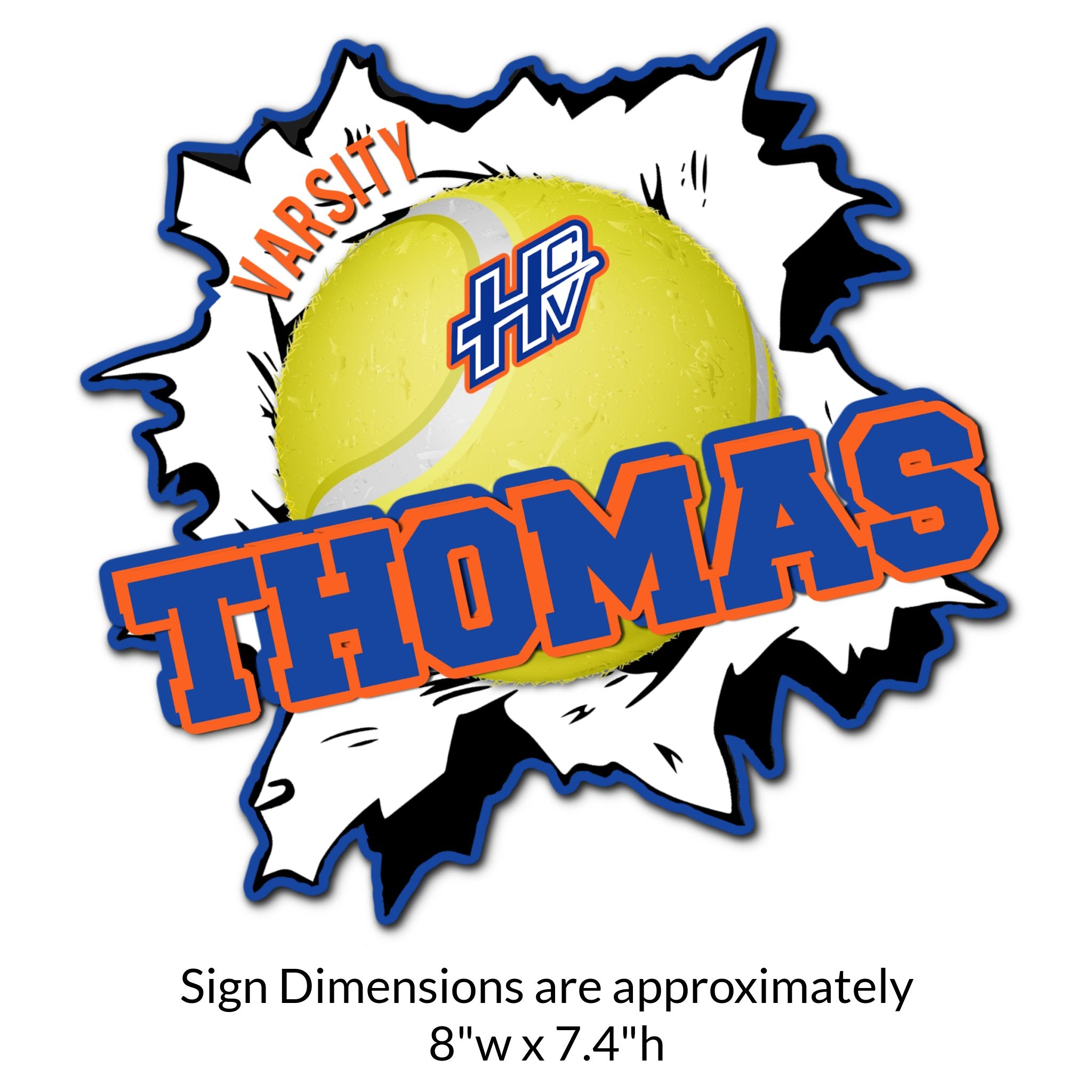 Custom Baseball Locker Decoration Cut Out Dimensions.