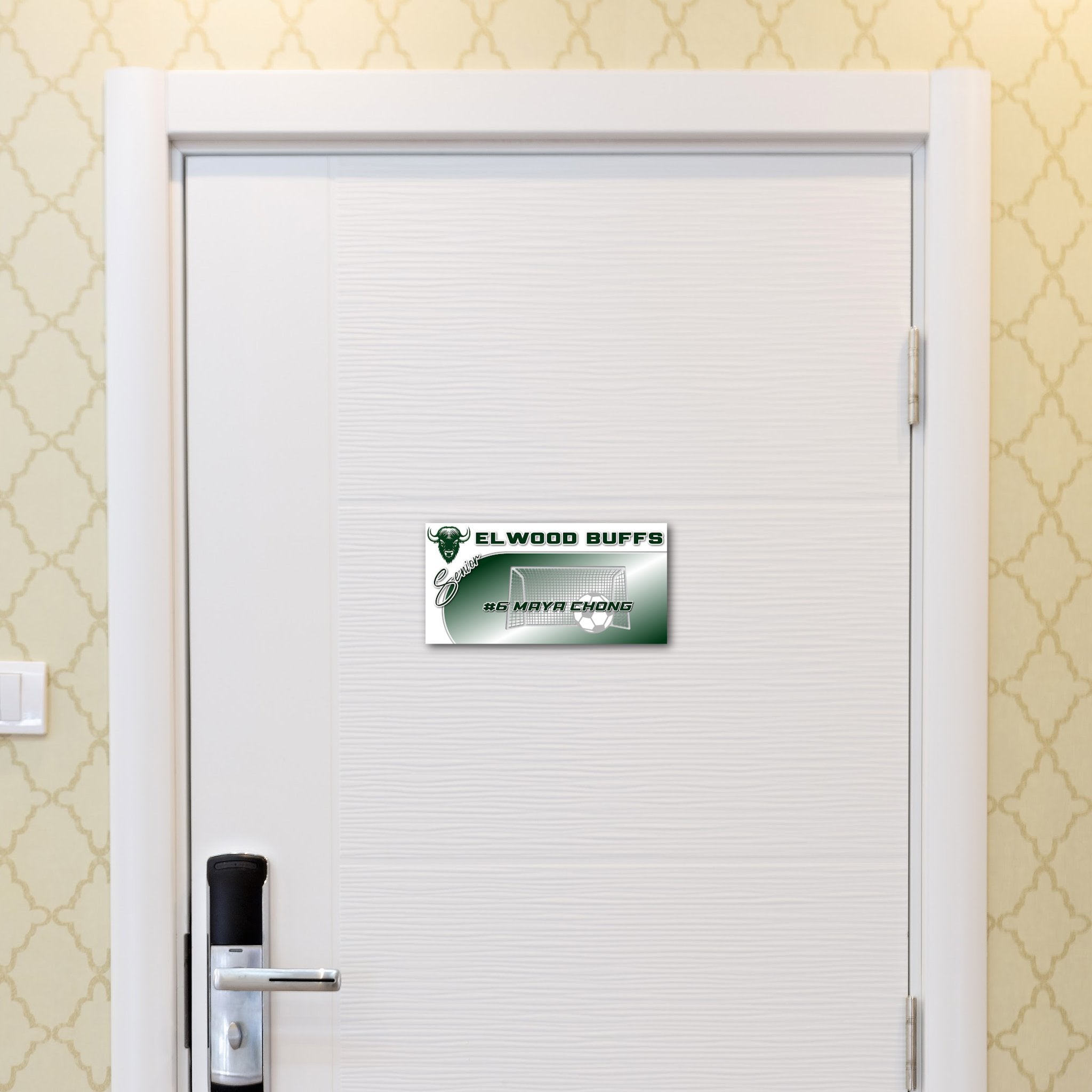 Custom Soccer Team Tournament Hotel Door Sign