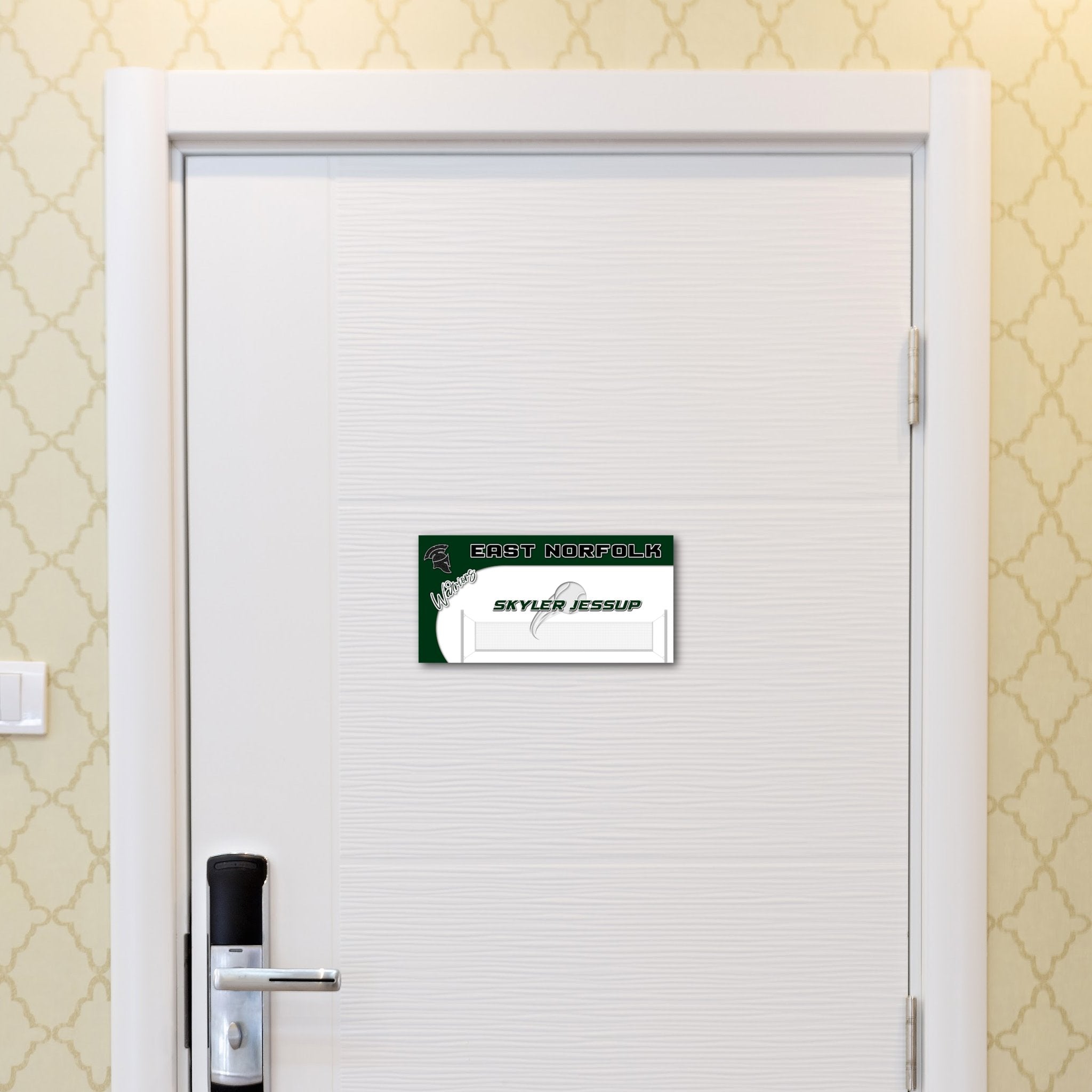 Custom Tennis Tournament Hotel Door Sign