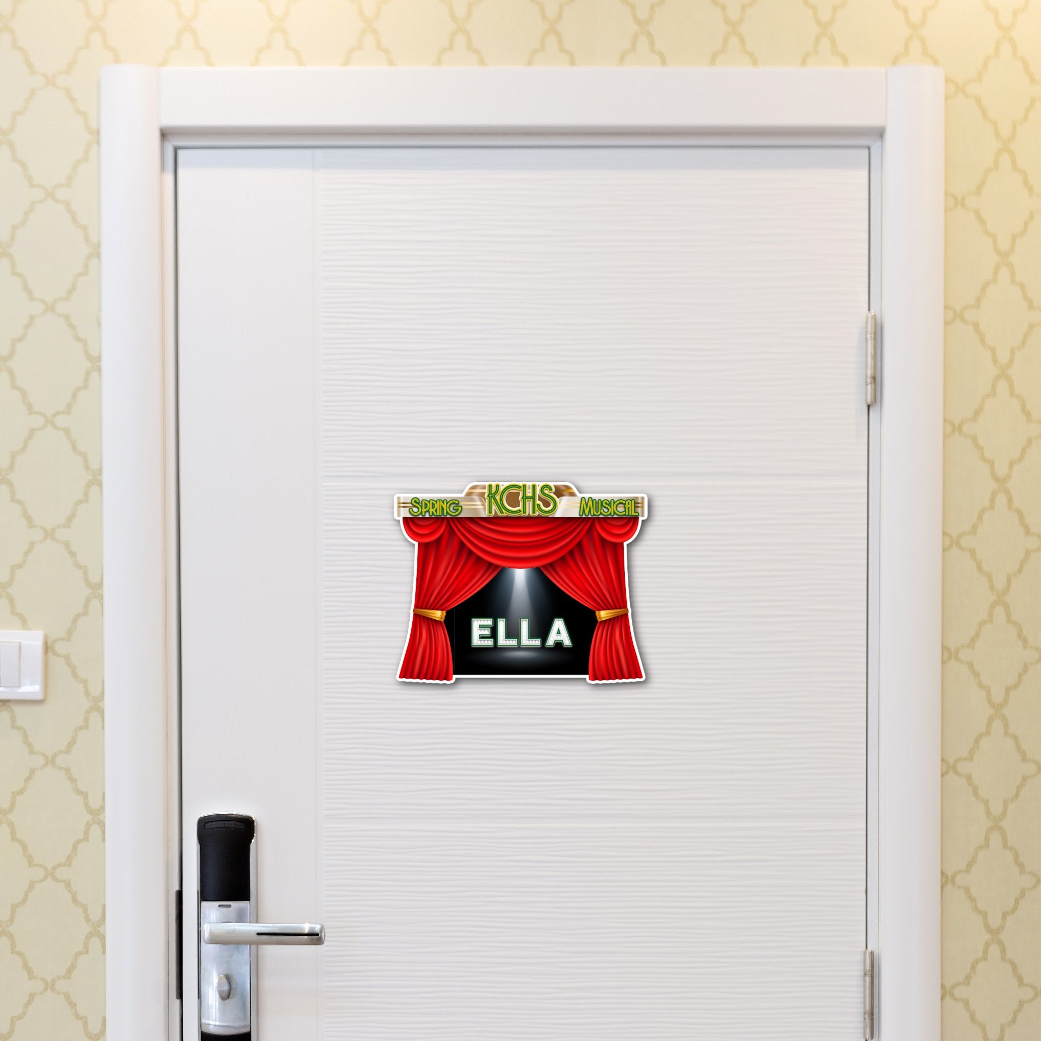 Custom Spring Play Music Theater Dressing Room Sign