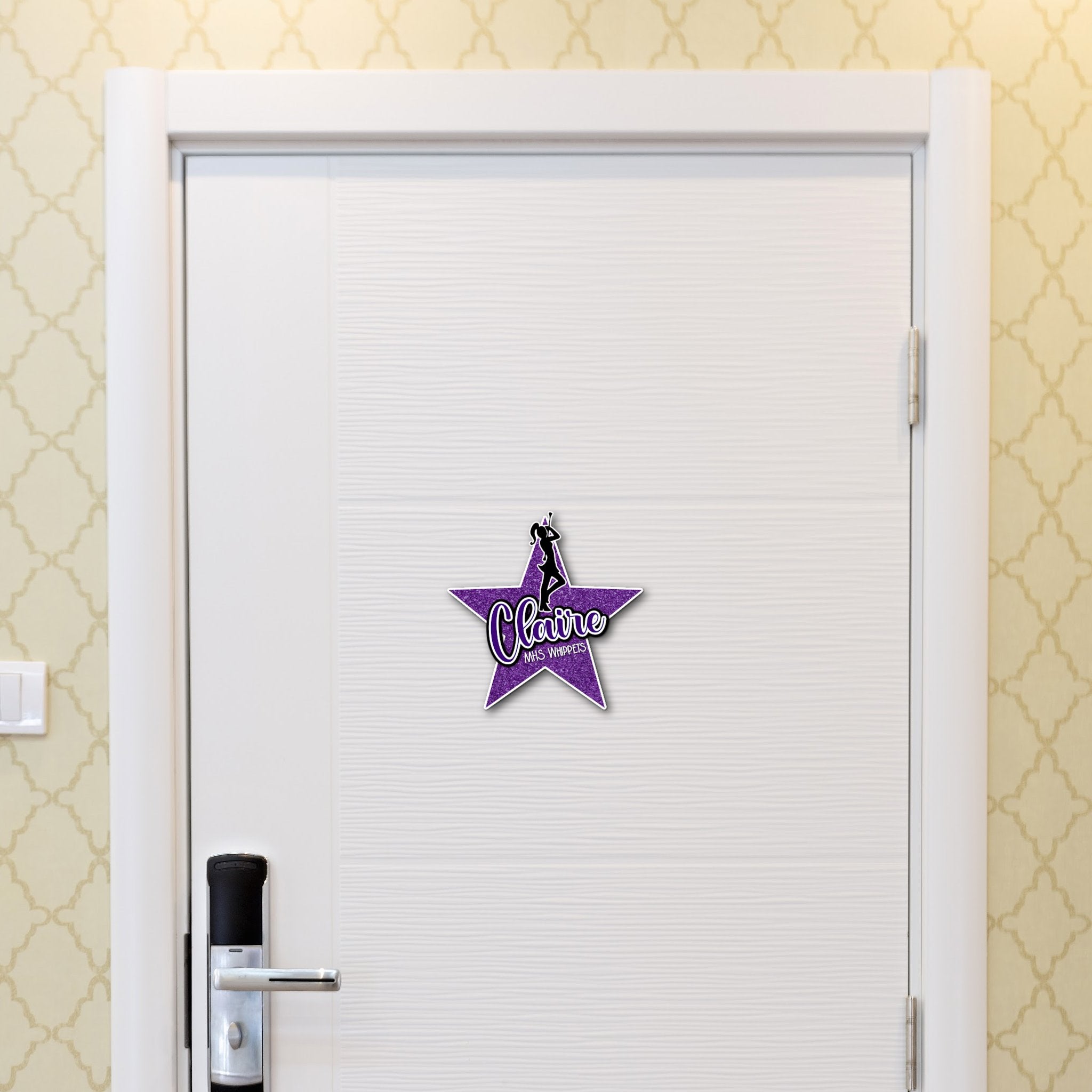 Custom Baton Twirler Majorette Band Contest Hotel Door Sign