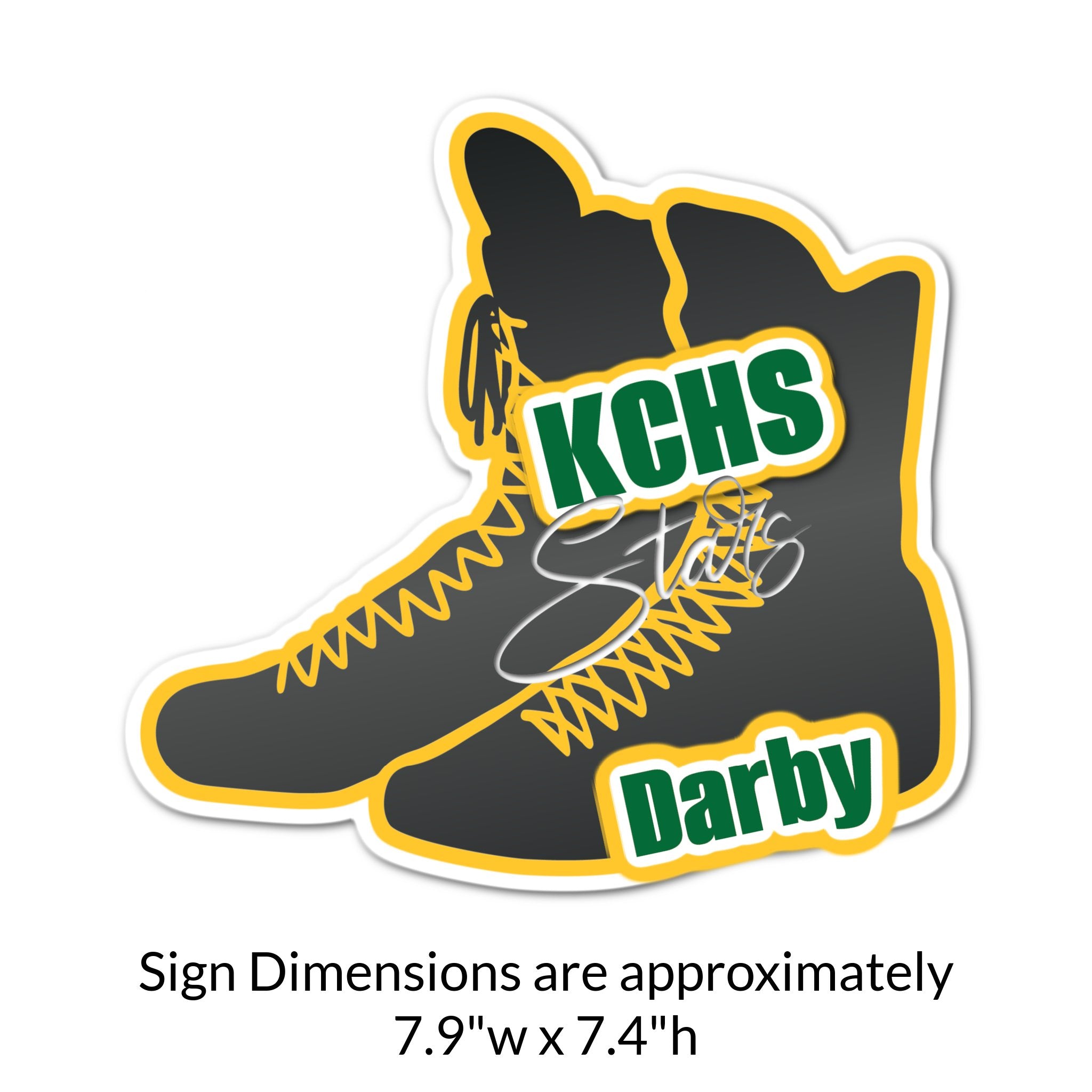 Custom Wrestling Shoe Locker Decoration Cut Out Dimensions.