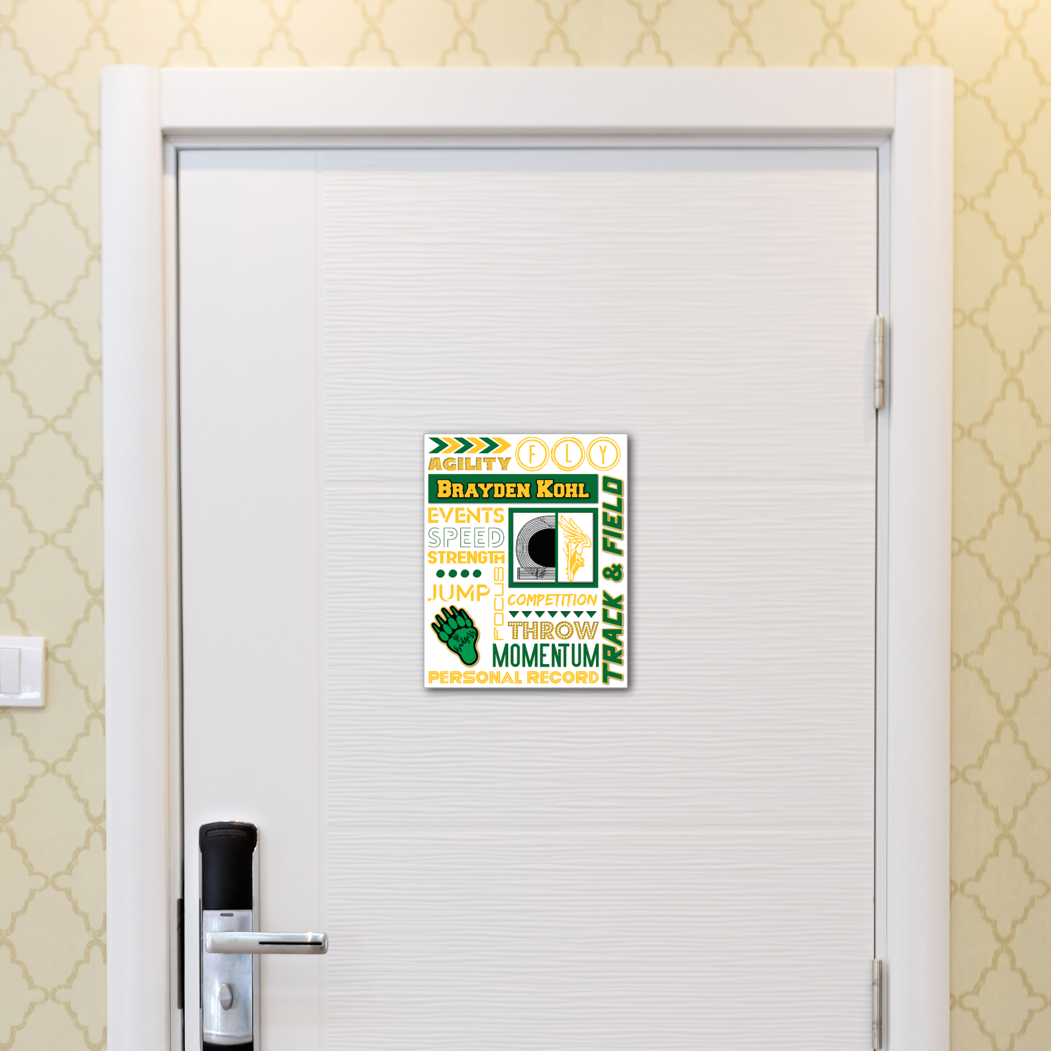 Track & Field Collage Digital Download Locker Decoration