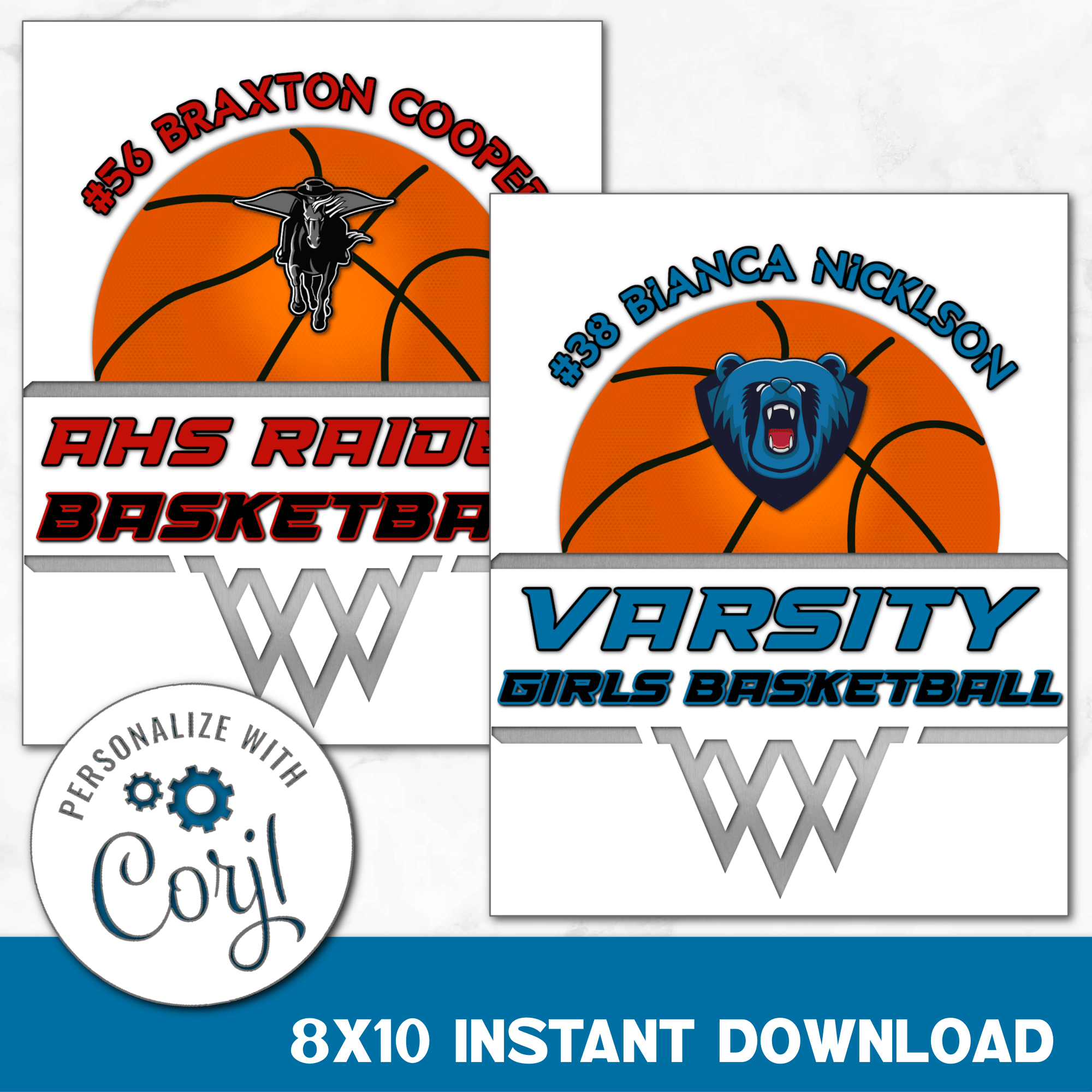 Basketball High Speed Digital Download Locker Decoration