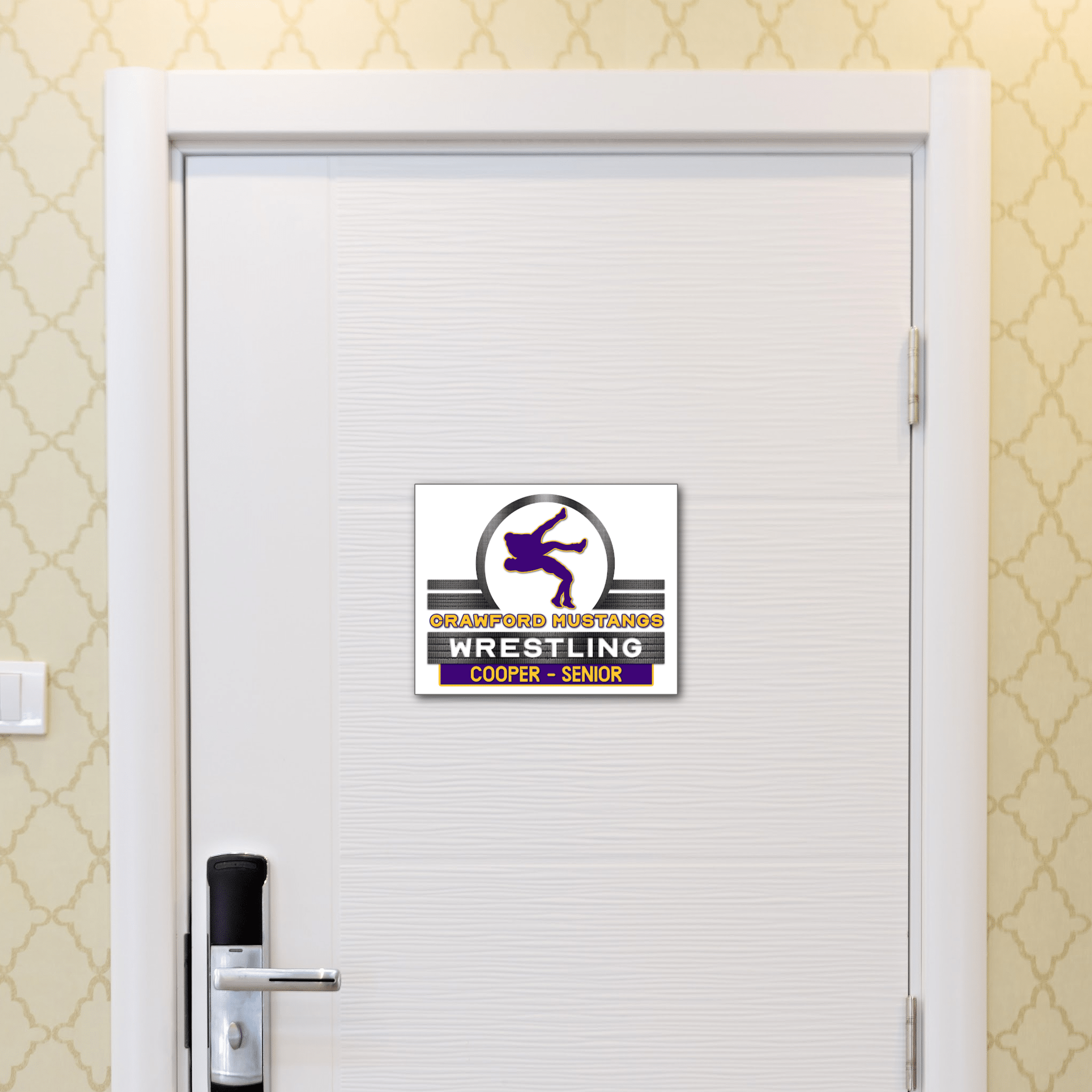 Boy's Wrestling Digital Download Locker Decoration