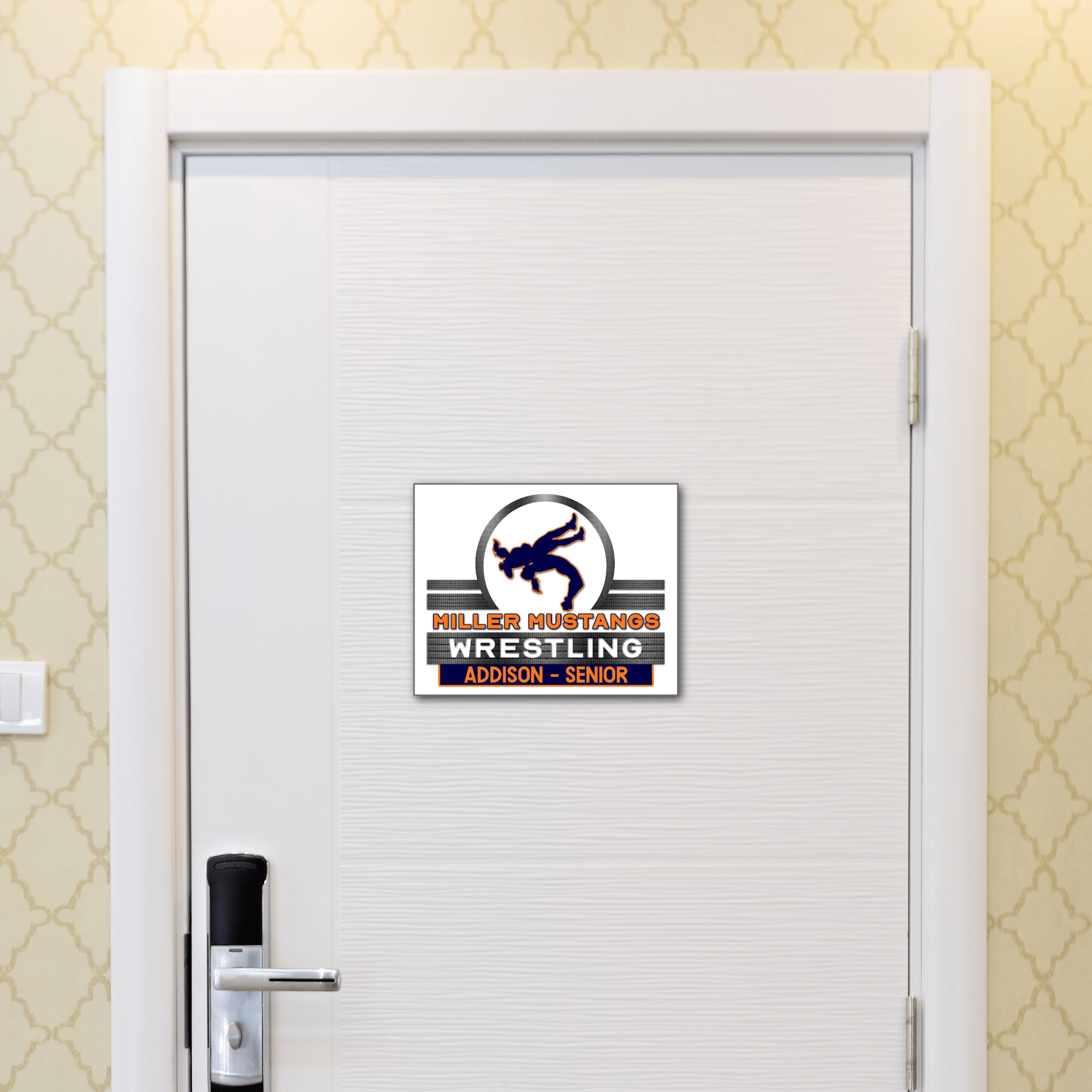 Girl's Wrestling Digital Download Locker Decoration