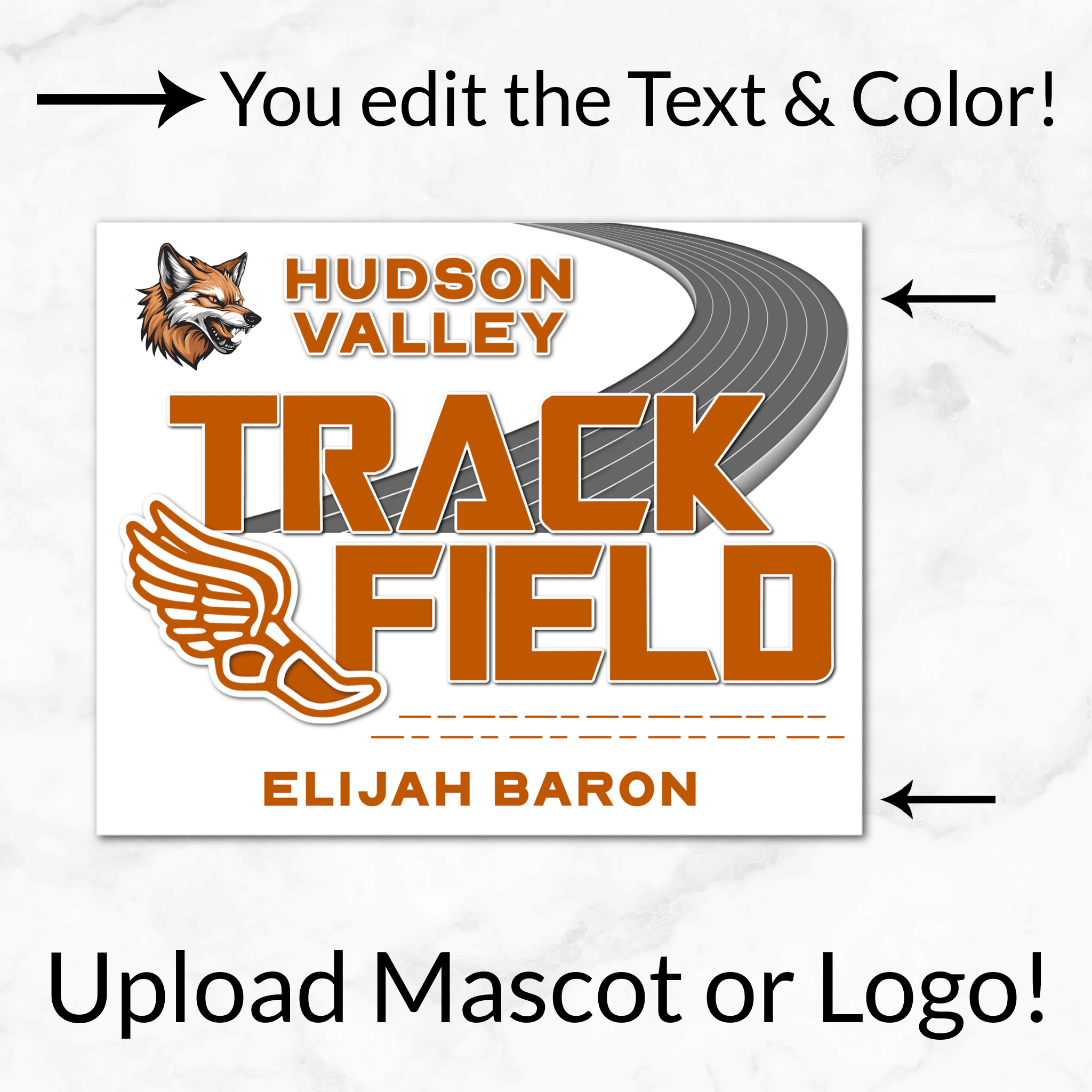 Track & Field BOLD Digital Download Locker Decoration