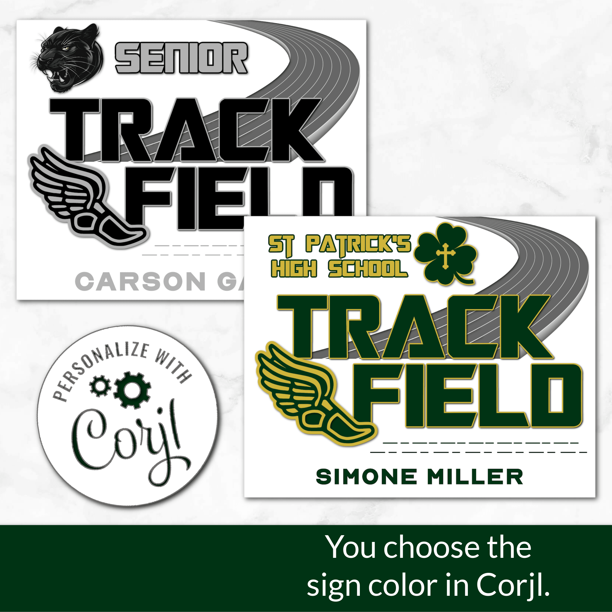 Track & Field BOLD Digital Download Locker Decoration