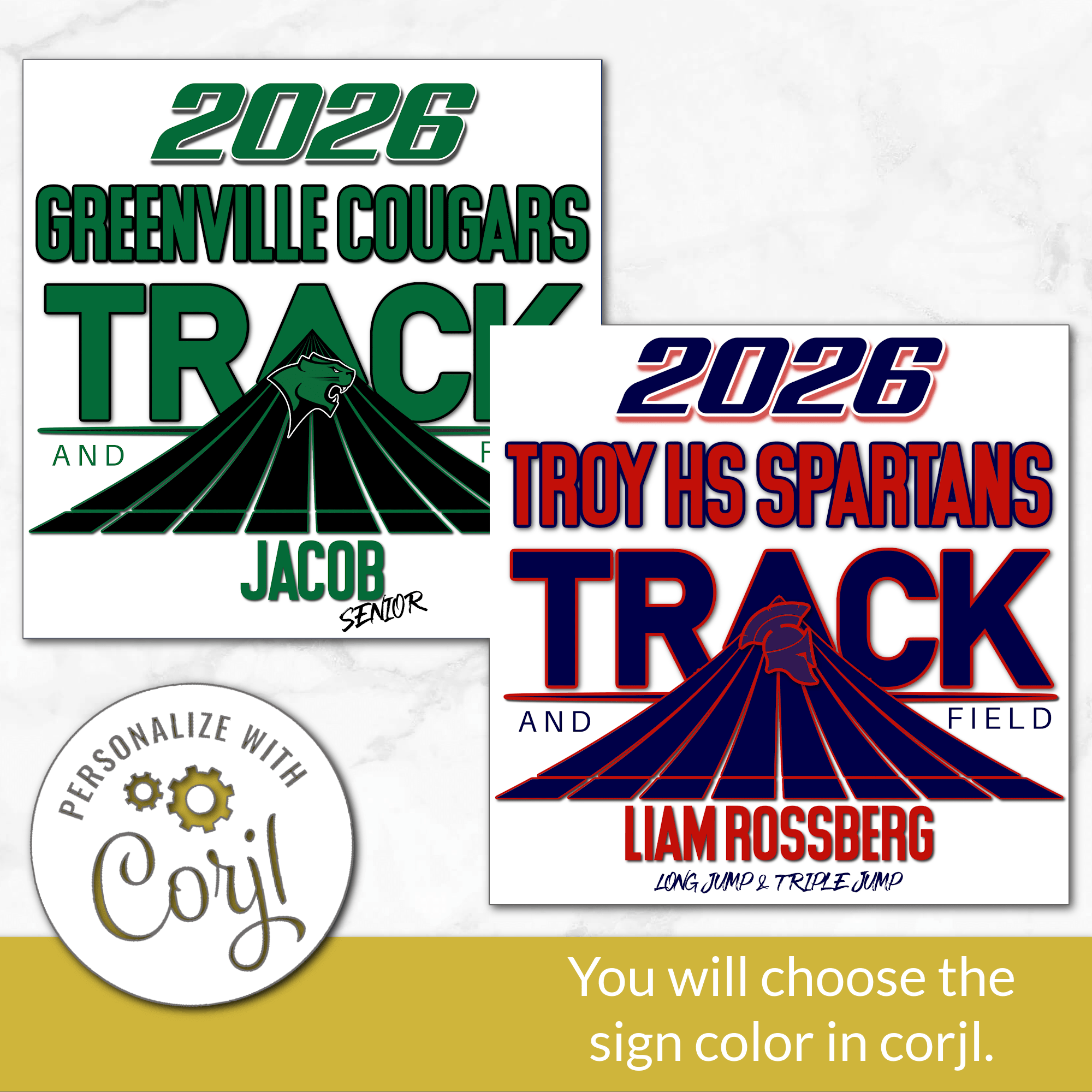 Track & Field Digital Download Locker Decoration