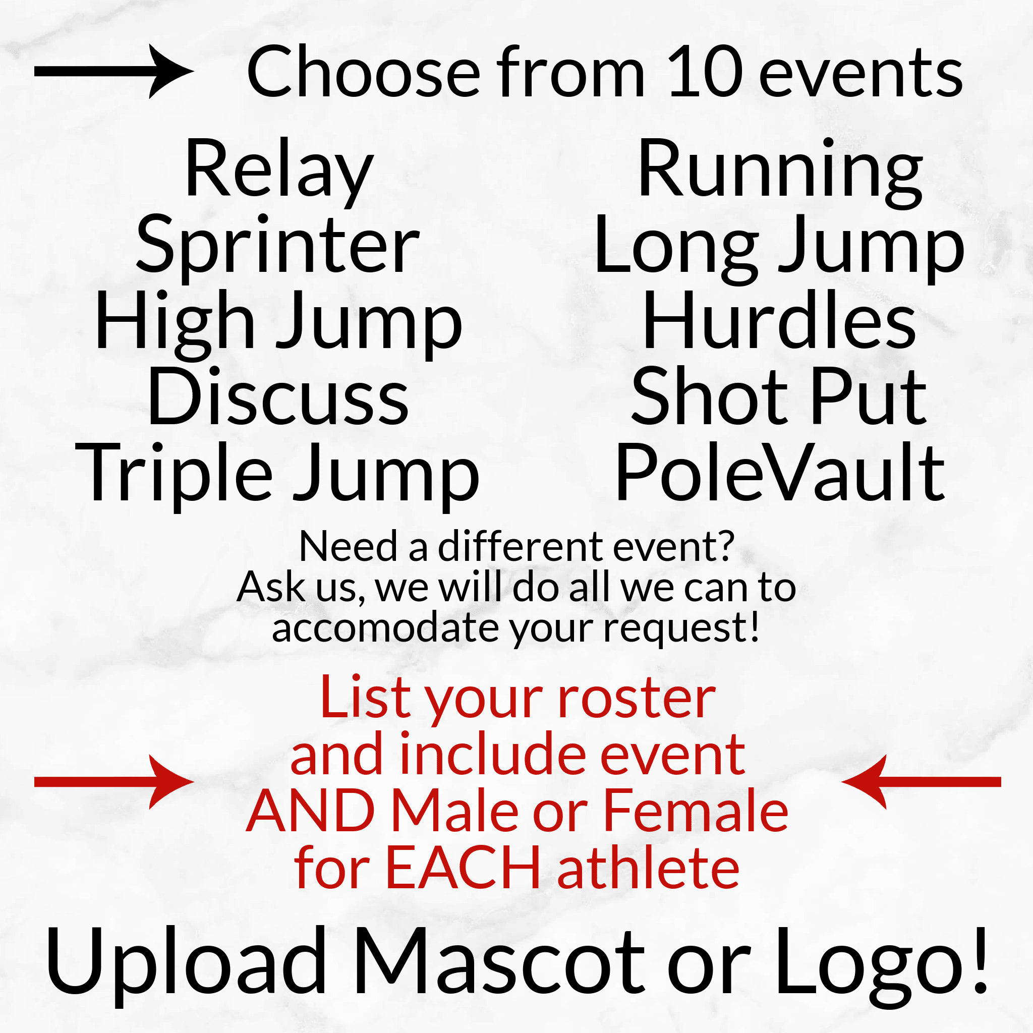 Track & Field Rectangle Locker Magnet Personalized Decoration