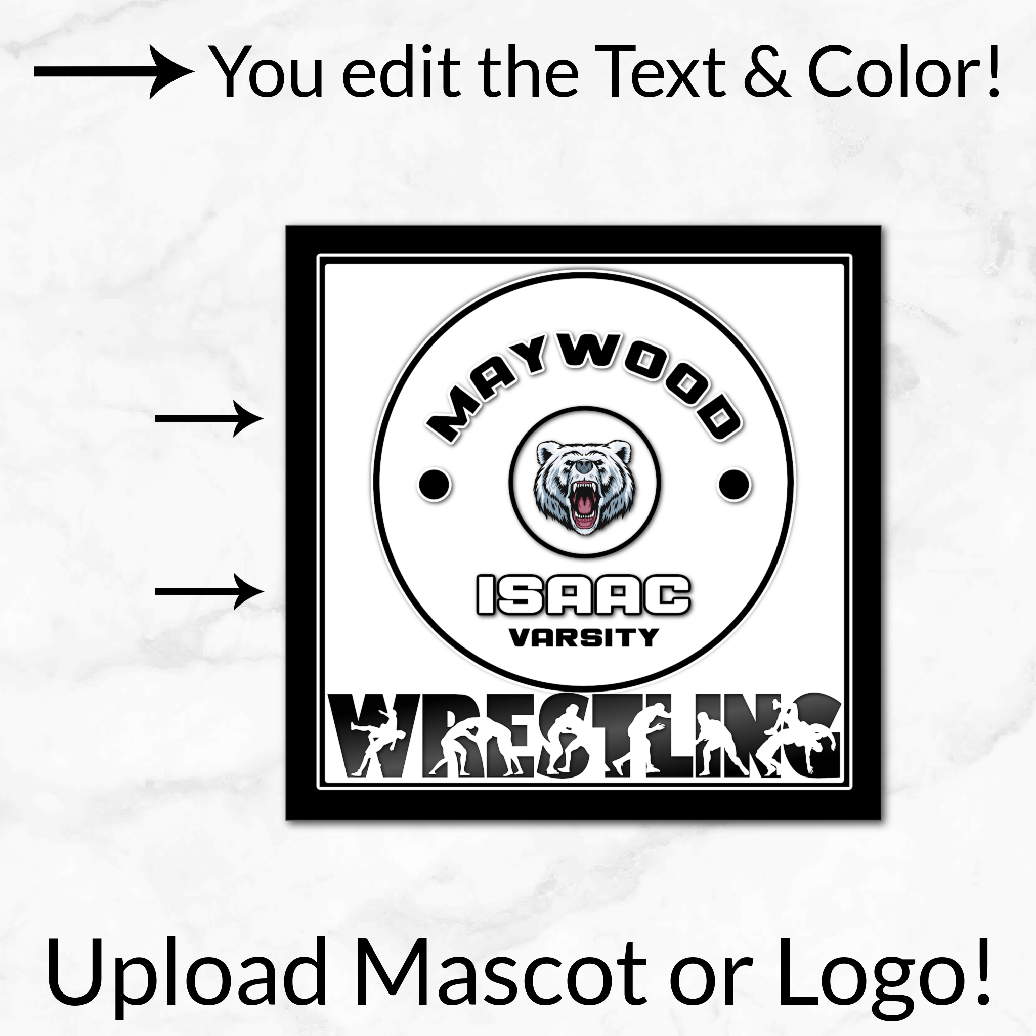 Wrestling Mat Digital Download Locker Decoration